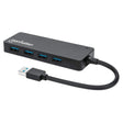 EAN 0766623164900 - Manhattan 164900 hub de interfaz USB 3.2 Gen 1 (3.1 Gen 1) Type-A 5000 Mbit/s Negro imagen 1