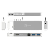 J5create Jcd395-N Concentrador 4k60 Elite Pro Usb4® Con Equipo Magsafe®