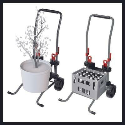 Carro De Transporte Y Portamangueras Einhell, Para Enrollador De Manguera Inalámbrico Ge-Hr 18/30 Gris, Inserción Del Enrollador De Manguera Sin Herramientas 4173772