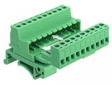 Delock Terminalblock Set Para Rieles Din De 10 Pines Con Paso De 5,08 Mm En Ángulo