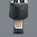 Cloer 3710 - Toaster - 4 Disco - Mate Negro