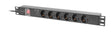 EAN 5901969441772 - Lanberg PDU-06F-0200-BK unidad de distribución de energía (PDU) 6 salidas AC 1U Negro imagen 1