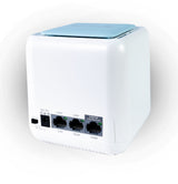 Talius Sistema Wifi Mesh Pack 2 Dispositivos Ac 1200 Gigalan Dual Band - Sensor Tactil - 1x Lan, 1x Wan - Color Blanco/Azul