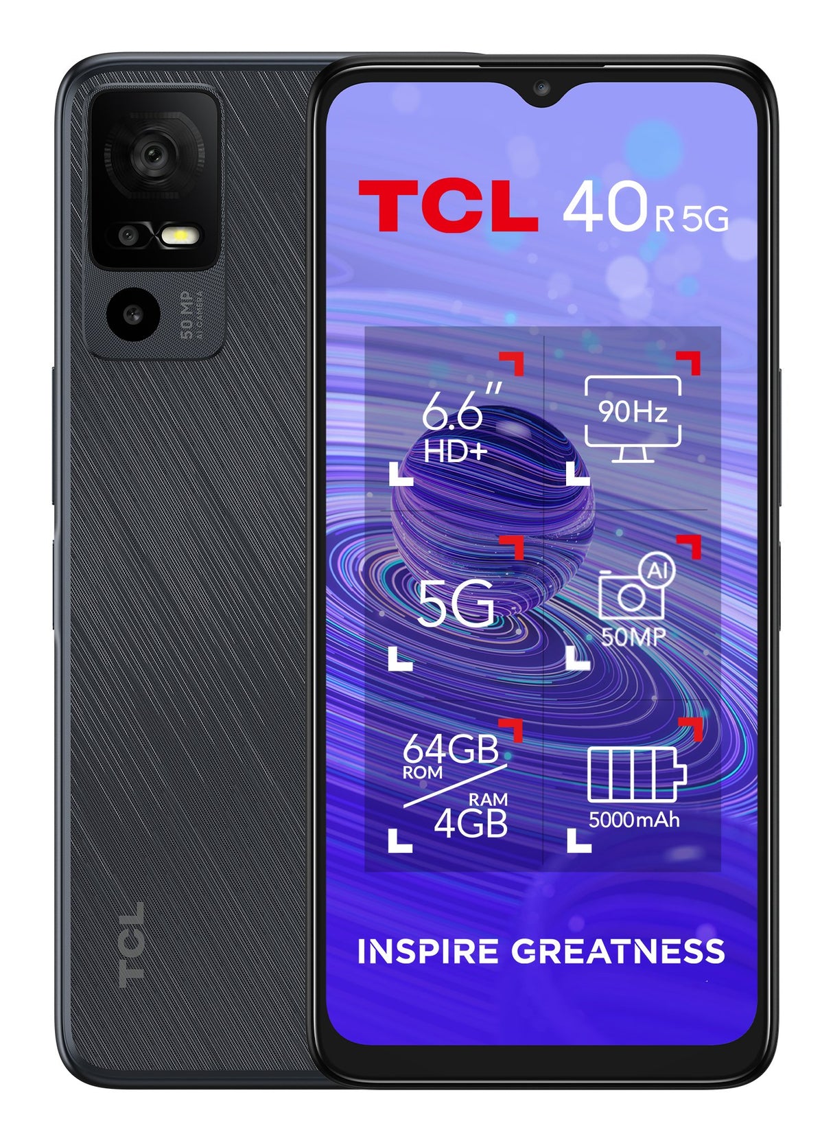 EAN 8033779065859 - TIM TCL 40R 5G 16,8 cm (6.6") Ranura híbrida Dual SIM Android 12 USB Tipo C 4 GB 128 GB 5000 mAh Negro imagen 11