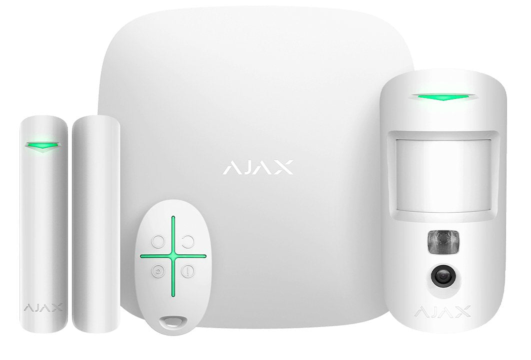 Ajax Starterkit-Cam-Plus-Wh Ajax Starterkit Cam Plus Blanco. Hub 2 Plus + Motioncam + Doorprotect + Spacecontrol