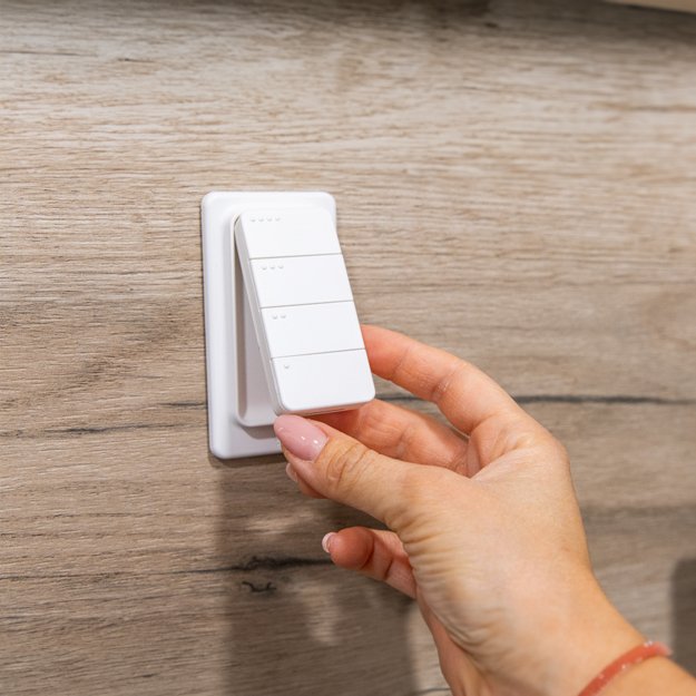 Shelly Blu Rc Botón 4, Botón Blanco Shelly_b_rc_4