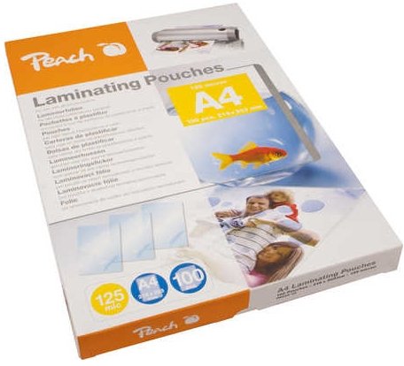 Peach Laminierfolie A4 125mic Pp525-02, Folien Pp525-02