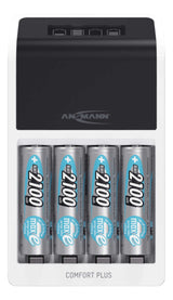 Ansmann 1001-0094-01 Cargador Rápido Comfort Plus Para Baterías Recargables Nimh