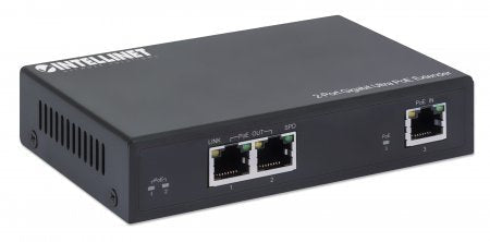 EAN 0766623561600 - Intellinet 561600 ampliador de red Transmisor de red Negro 10, 100, 1000 Mbit/s imagen 2