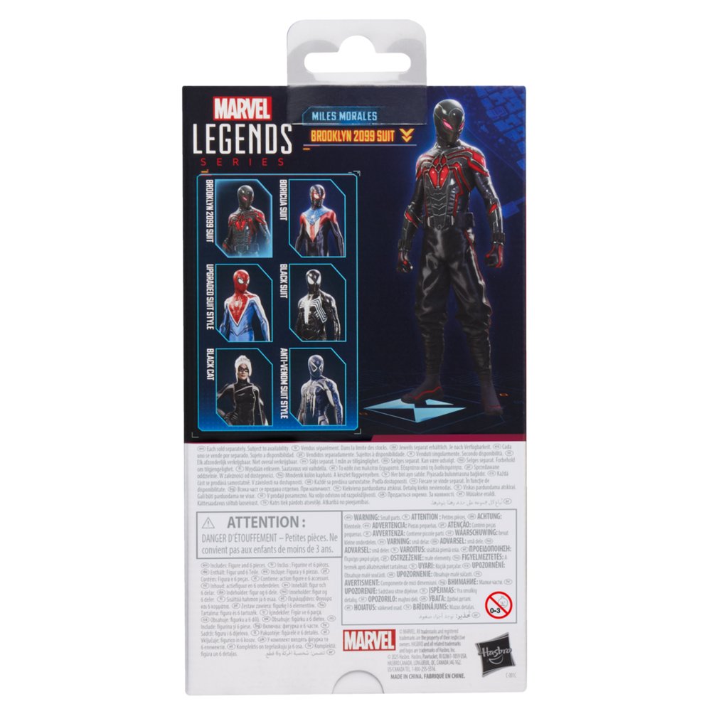 Figura Hasbro Marvel Legends Series Spider Man 2 Miles Morales (Brooklyn 2099 Suit)
