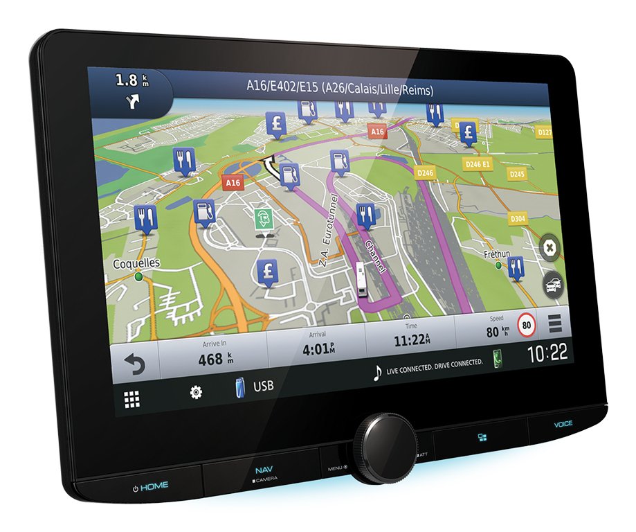 Kenwood Dnr992rvs Usb/Bt/Navi/Camper/Lkw 10,1''Hd Disp.