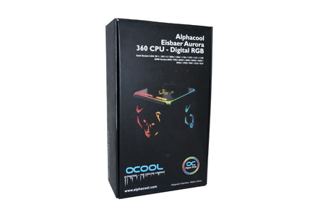 EAN 4250197117302 - Alphacool Eisbaer Aurora 360 CPU Procesador Sistema de refrigeración líquida todo en uno 12 cm Negro 1 pi imagen 10