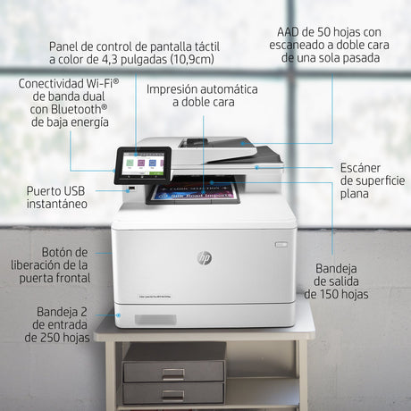 EAN 0192018996632 - HP Color LaserJet Pro MFP M479fnw Laser A4 600 x 600 DPI 27 ppm Wifi imagen 4