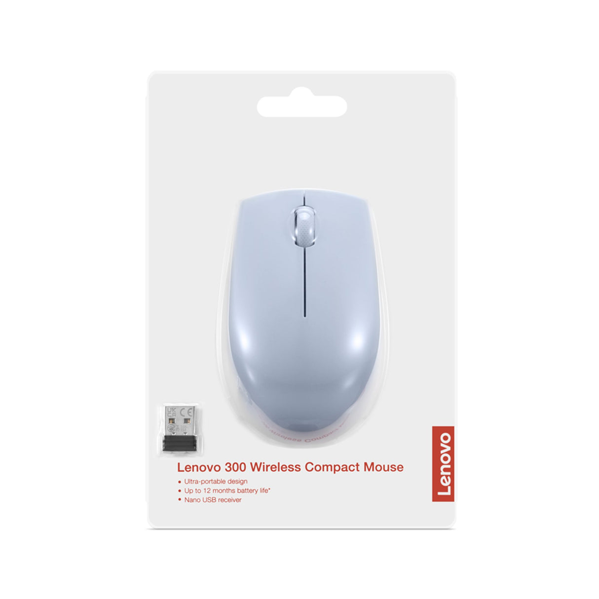 EAN 0195892080725 - Lenovo 300 ratón Oficina Ambidextro RF inalámbrico Óptico 1000 DPI imagen 7