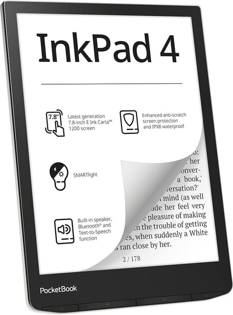 EAN 4029164134242 - PocketBook InkPad 4 lectore de e-book Pantalla táctil 32 GB Wifi Plata imagen 6