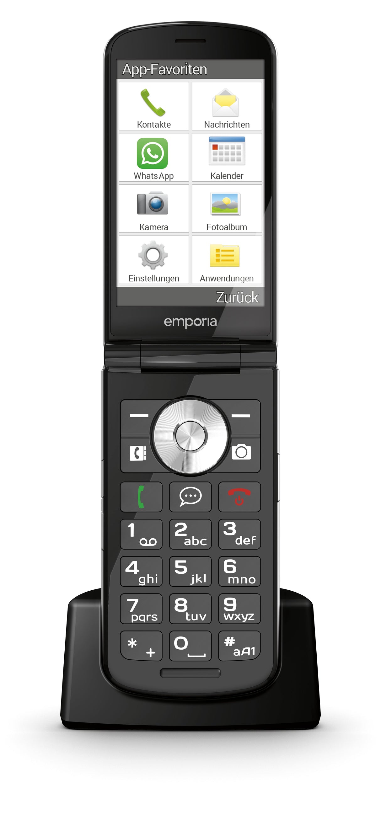 EAN 9005613168780 - Emporia emporiaTOUCHsmart.3 8,81 cm (3.47") 150 g Negro Teléfono para personas mayores imagen 25