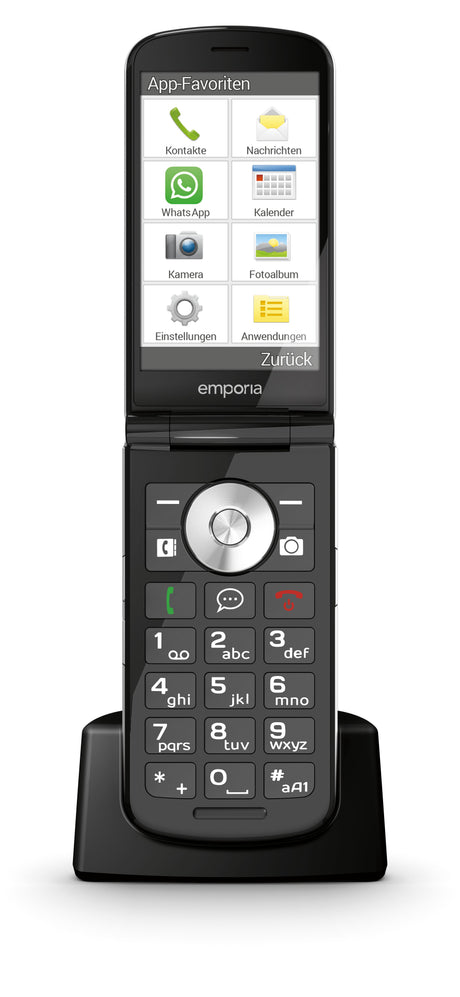 EAN 9005613168780 - Emporia emporiaTOUCHsmart.3 8,81 cm (3.47") 150 g Negro Teléfono para personas mayores imagen 25