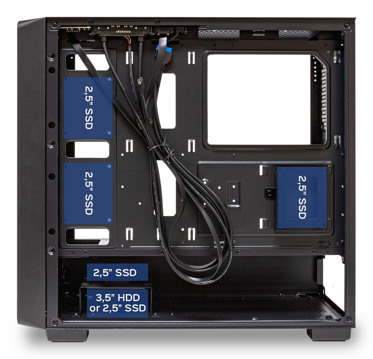 Caja Pc Unykach Atx Revelat Madeira Black