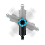 Conector A Grifo En Angulo Multiple Para Rosca Hembra Ergo G1/2" - G3/4" - G1"