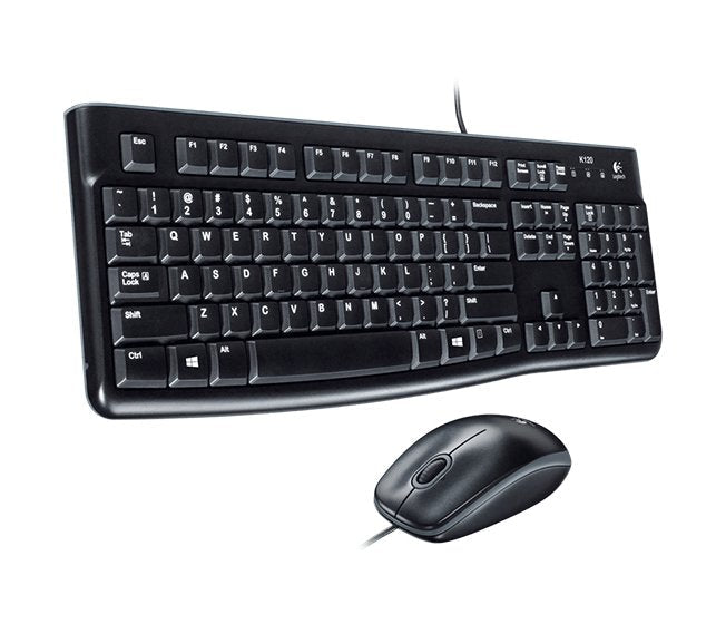 Teclado Alemán Logitech Desktop Mk120 Ratón Incluido Usb Qwertz Negro