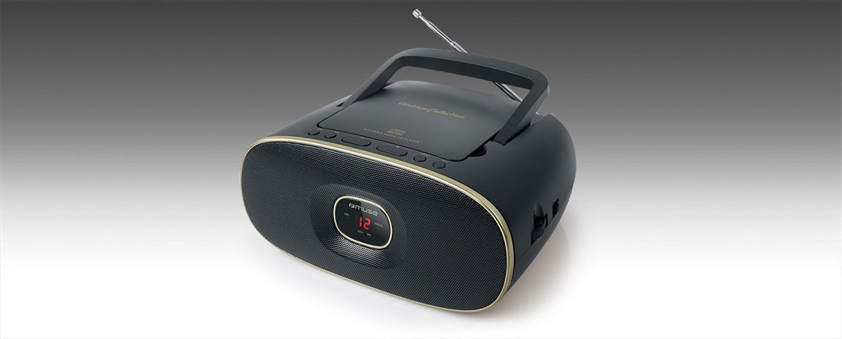 EAN 3700460206383 - Muse MD-202 VT Analógica FM, MW Negro, Oro imagen 4