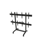 Edbak Mobiler Video-Wall Trolley, Modular 2x2, Für 49-57" Bildschirme, Querformat
