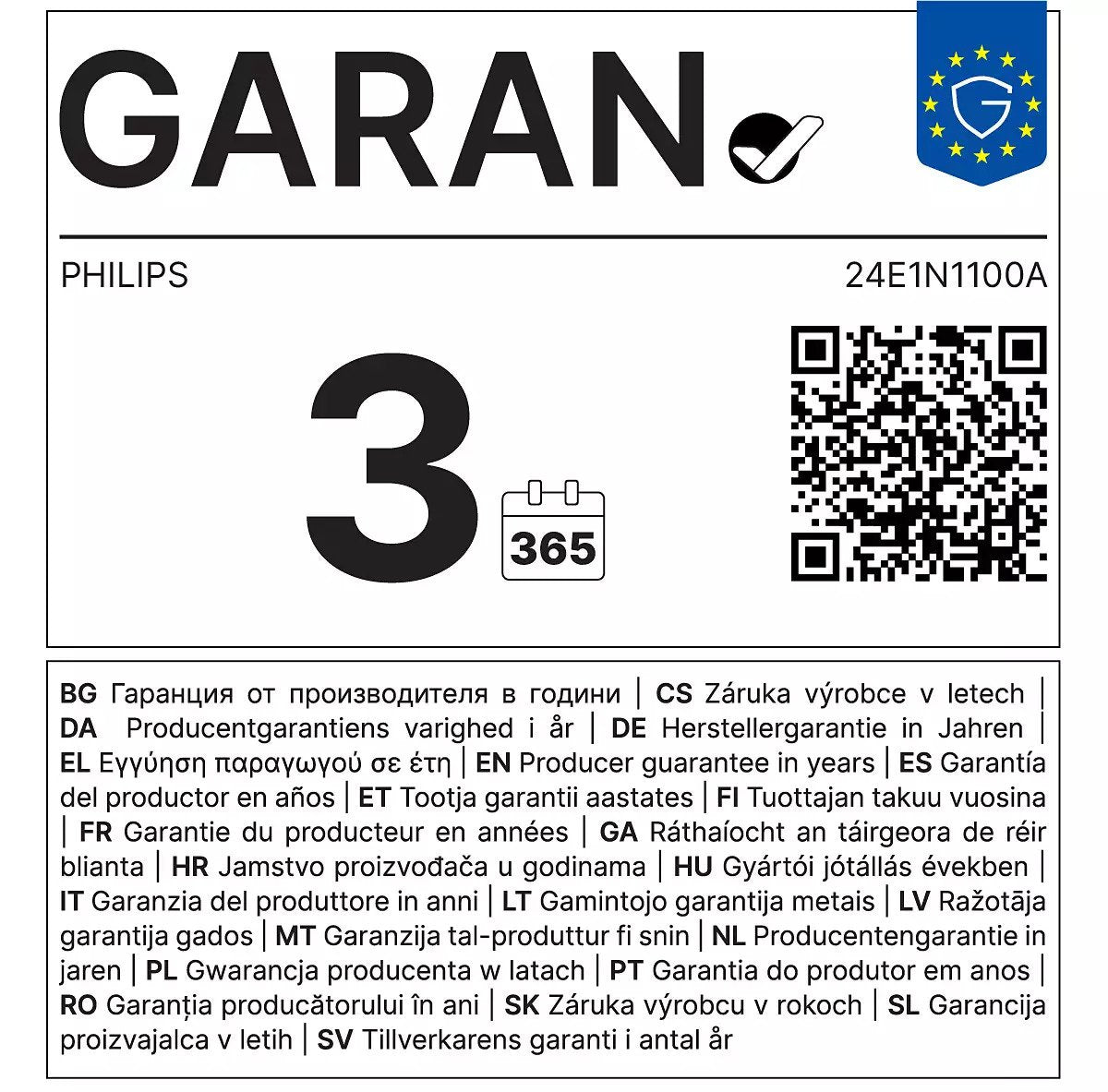 EAN 8712581804244 - Philips 1000 series 24E1N1100A/00 pantalla para PC 60,5 cm (23.8") 1920 x 1080 Pixeles Full HD LCD Negro imagen 19