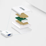 Adaptador Displayport A Vga Aten Vc925
