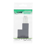 Adaptador De Cable De Red Inline Cat.6a, Enchufe/Toma Rj45, Acodado 90° A La Derecha