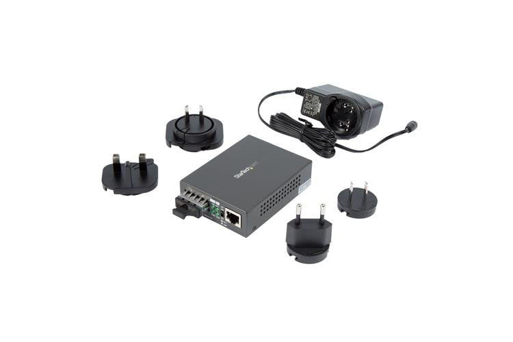EAN 0065030878241 - StarTech.com MCMGBSCSM10 convertidor de medio 1000 Mbit/s 1310 nm Monomodo Negro imagen 4