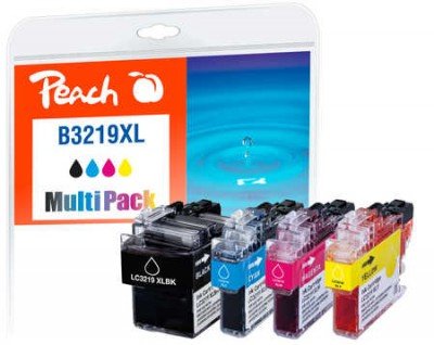 Peach Pi500-245 Cartucho De Tinta Negro, Cian, Magenta, Amarillo 4 Pieza(S) Lc-3219