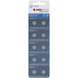 Agfaphoto  Pila De Botón Alcalina Lr54, V10ga, 1.5v Power, Retail Blister (10-Pack)