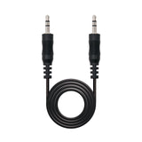 Nanocable Cable Audio Estereo Jack 3.5mm Macho A Jack 3.5mm Macho 1.50m - Negro