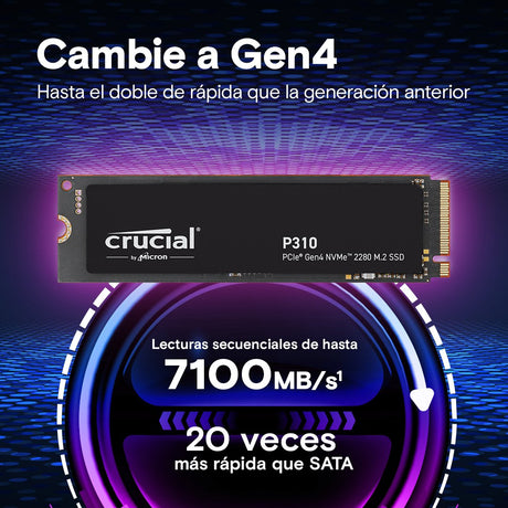 EAN 0649528942258 - Crucial P310 4 TB M.2 PCI Express 4.0 NVMe imagen 2