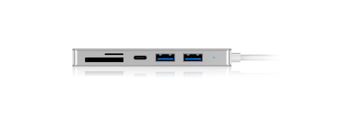 Lector De Tarjetas Externo Raidsonic Hub Y Icybox Usb 3.0 Type-C Ib-Hub1413cr
