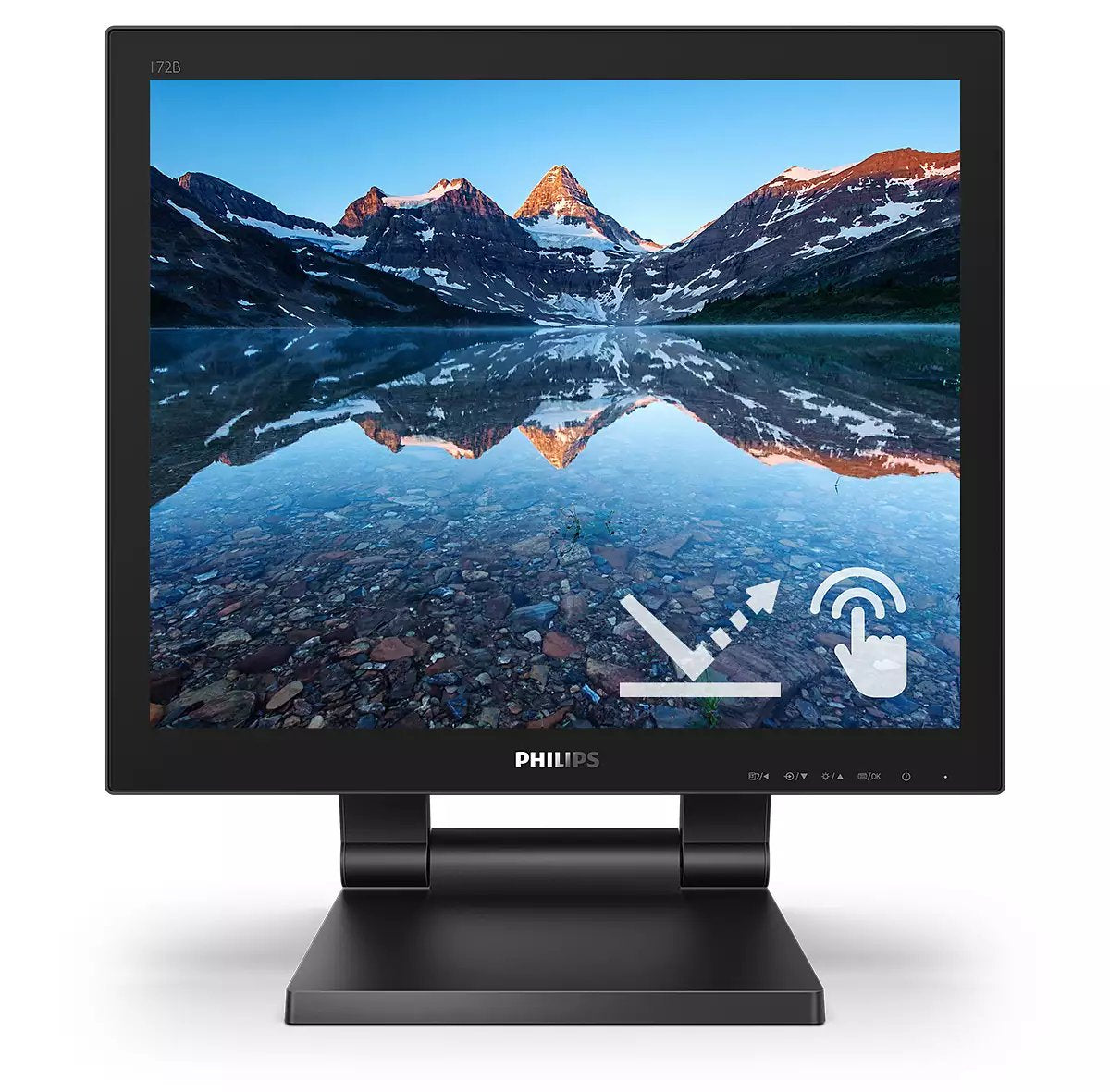 EAN 8712581771157 - Philips 172B9TL/00 pantalla para PC 43,2 cm (17") 1280 x 1024 Pixeles Full HD LCD Pantalla táctil Negro imagen 3