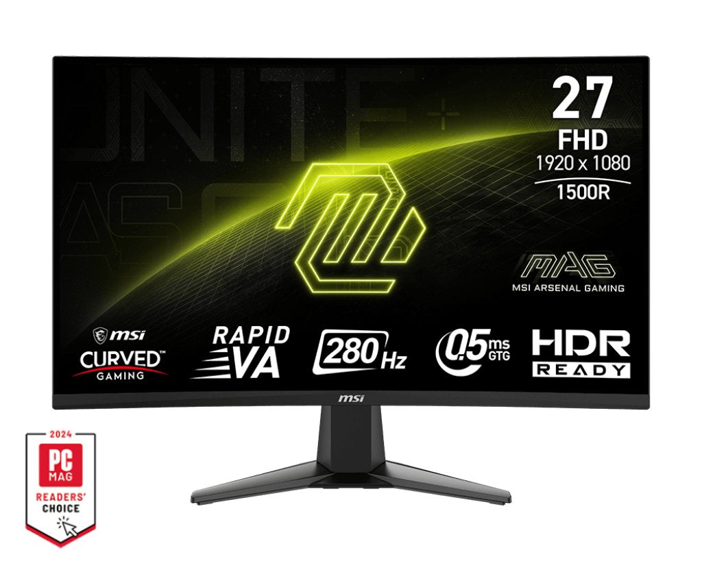 Monitor Msi Mag 276cxf  27" 1920 X 1080 Pixeles Full Hd Lcd Negro