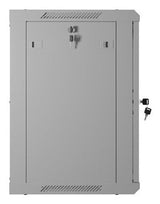 Lanberg Wall Mount Cabinet 19" 12u 600x450 Mesh Doora Grey Flat Pack