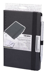 Troika Bloc De Notas Black Slimpad A5 Silberner Stift