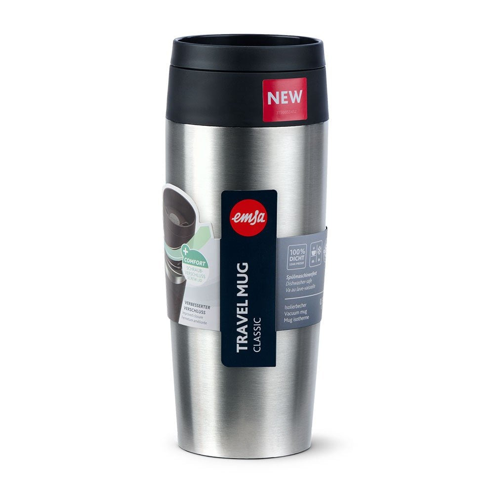 Taza Térmica  Emsa Travel Mug  Clásica De Acero Inoxidable, 0,36 Litros N2020100