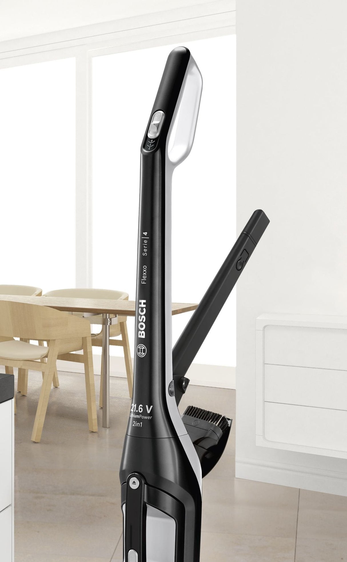 Aspiradora Bosch Home Bbh32101  De Pie Y Escoba Eléctrica Sin Bolsa Negro, Aspirador Vertical Negro, Sin Bolsa, Negro, Secar, Filtrado, Batería, 50 - 60 Hz
