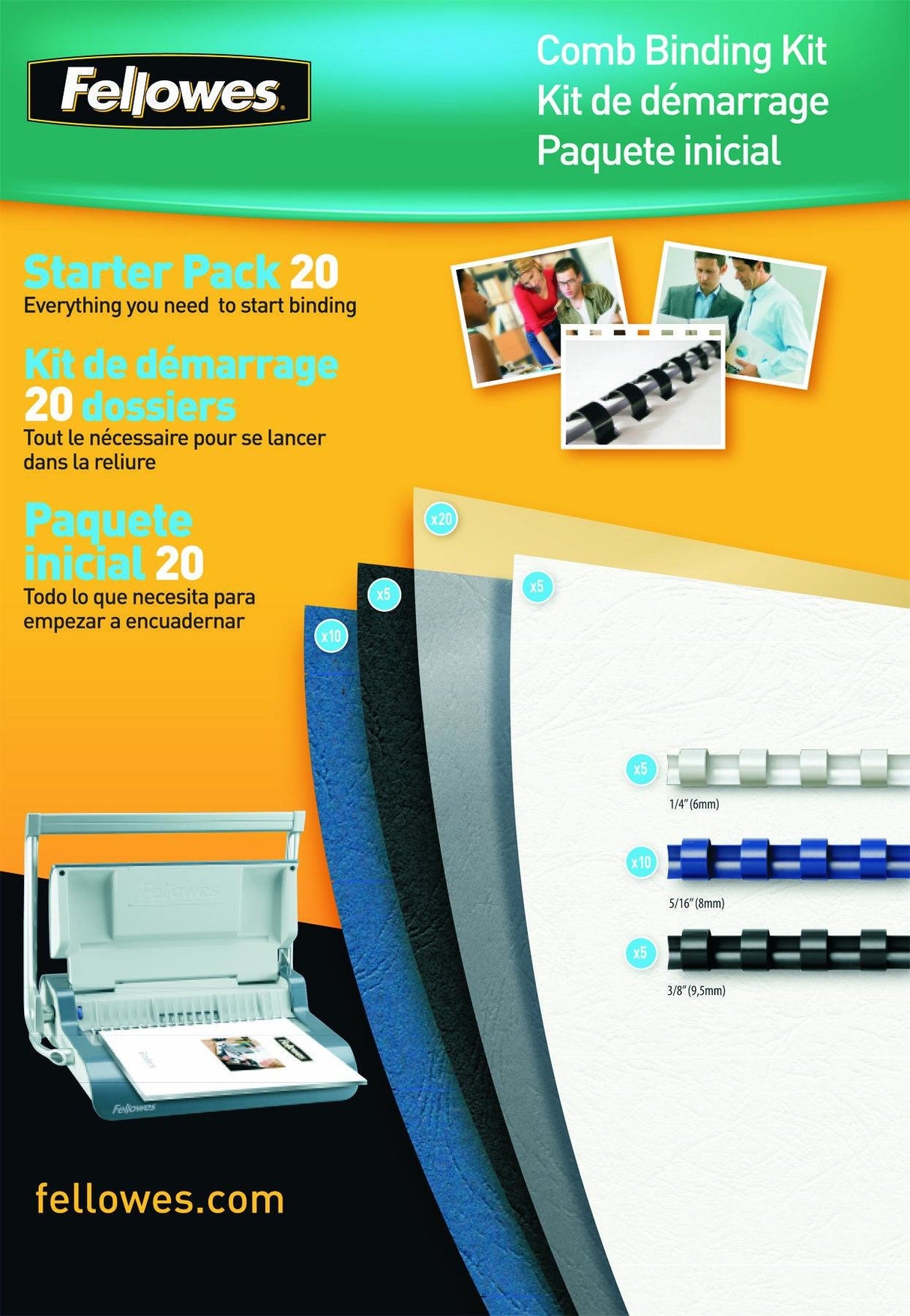 EAN 0043859514731 - Fellowes 5371801 kit de encuadernación imagen 1