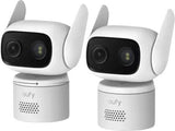 Anker Innovations Eufy Wiredcam C31 2-Cam Pack, Cámara De Seguridad Ip, Interior & Exterior, Inalámbrico, Blanco, 360°, 130°