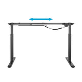 Aisens Bastidor De Escritorio Motorizado - Altura Ajustable Panel De Control - 80kg - Negro