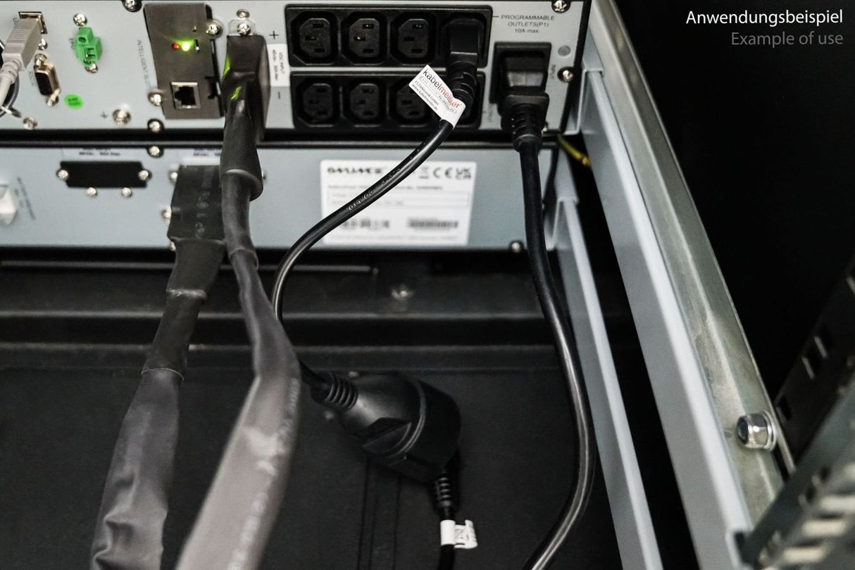 Kabelmeister Cable De Alimentación C14 Contacto De Protección Conector Hembra Negro. 0,15m