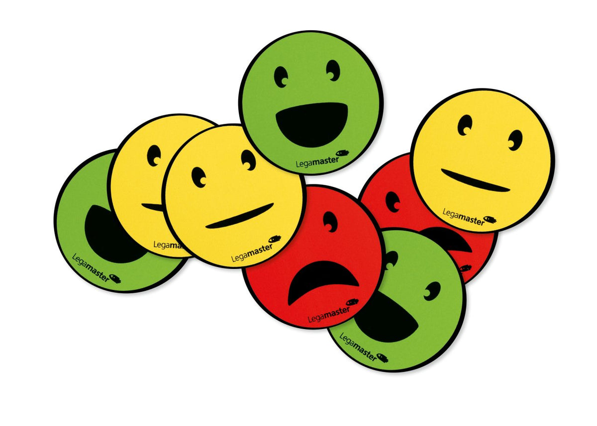 Legamaster Magnet Emoticon 7-123304 Sort 50mm 6 Ud./Pack.