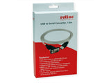 EAN 7630049619975 - ROLINE 12.02.1163 cable de serie Gris 1,8 m USB tipo A DB-9 imagen 2