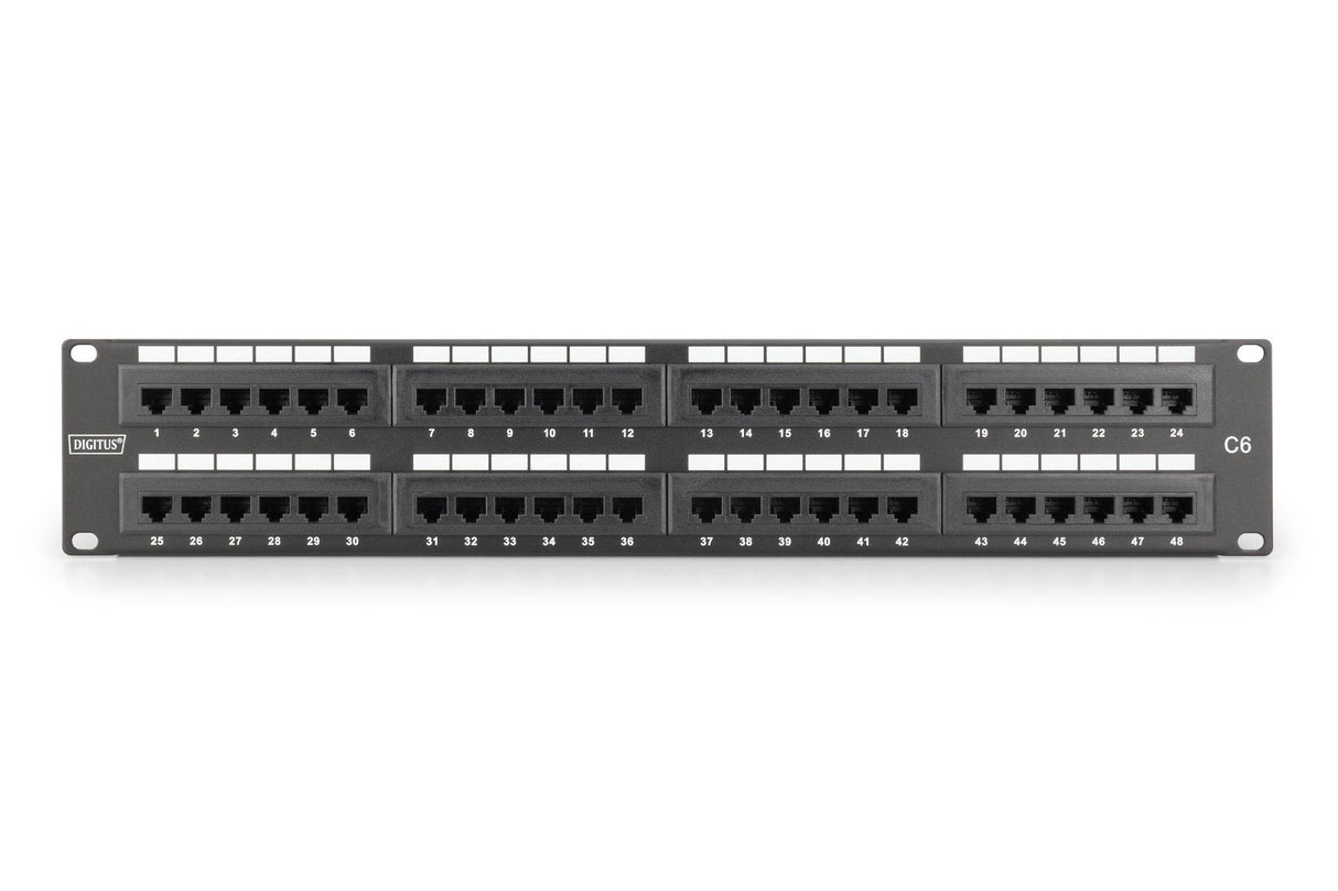 Digitus Patch Panel Cat6e 48port 2he , Negro, 19''