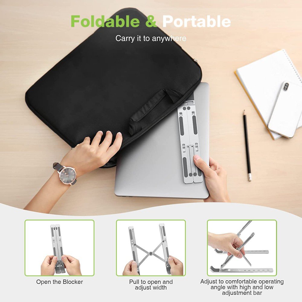EAN 8059018364255 - Techly ICA-TBL 134TY soporte para ordenador portátil Plata 40,6 cm (16") imagen 12