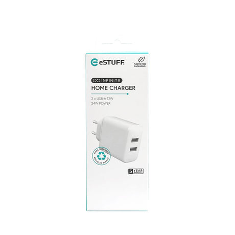 EAN 5715063054529 - eSTUFF ES637005 cargador de dispositivo móvil Smartphone Blanco Corriente alterna Interior imagen 4